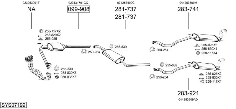BOSAL SYS07199