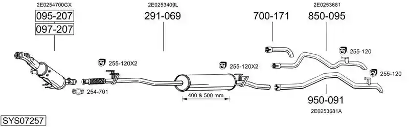 BOSAL SYS07257