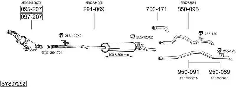 BOSAL SYS07292