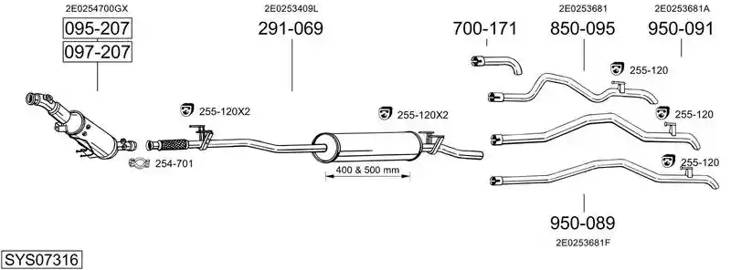 BOSAL SYS07316
