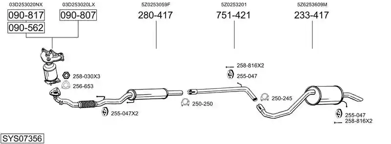 BOSAL SYS07356