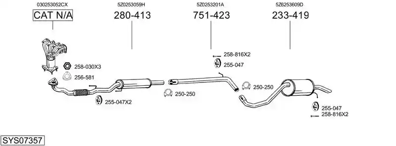 BOSAL SYS07357