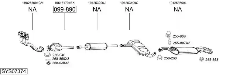 BOSAL SYS07374