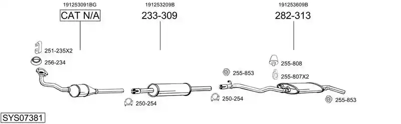 BOSAL SYS07381