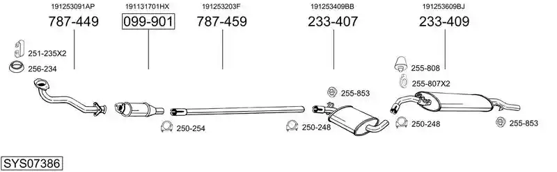 BOSAL SYS07386