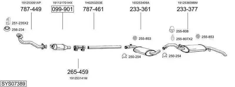 BOSAL SYS07389