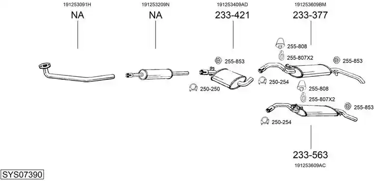 BOSAL SYS07390