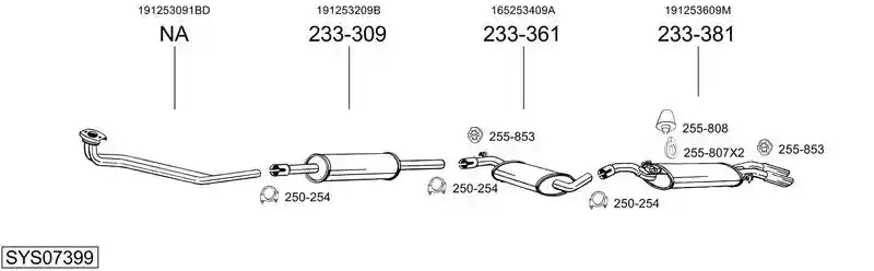 BOSAL SYS07399