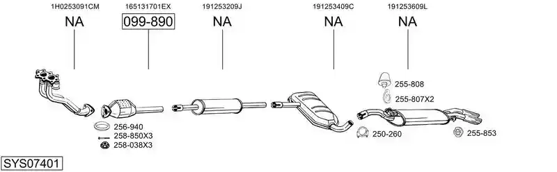 BOSAL SYS07401