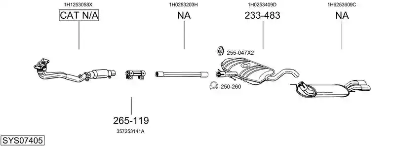 BOSAL SYS07405