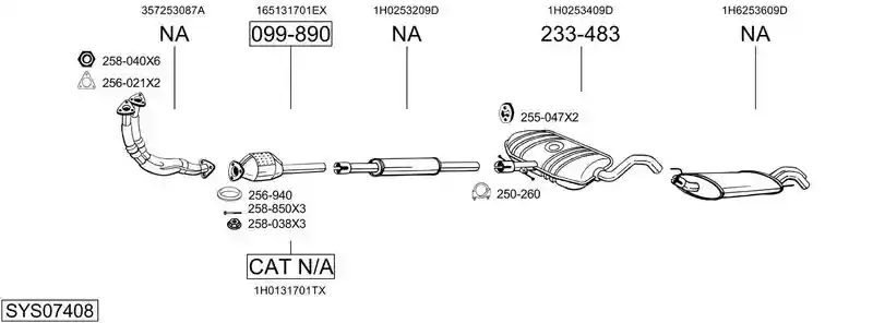 BOSAL SYS07408