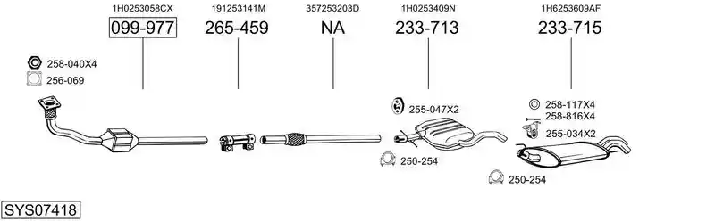 BOSAL SYS07418