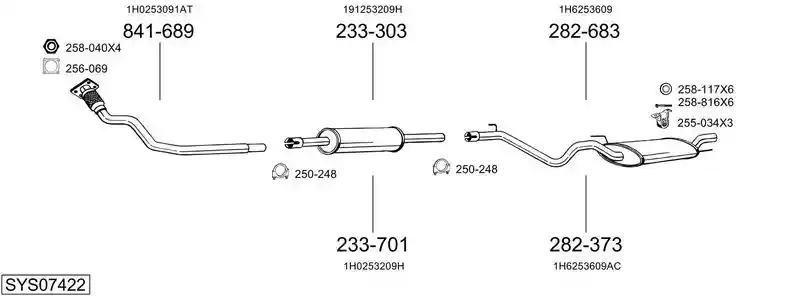 BOSAL SYS07422