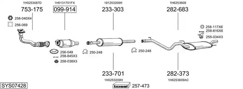 BOSAL SYS07428