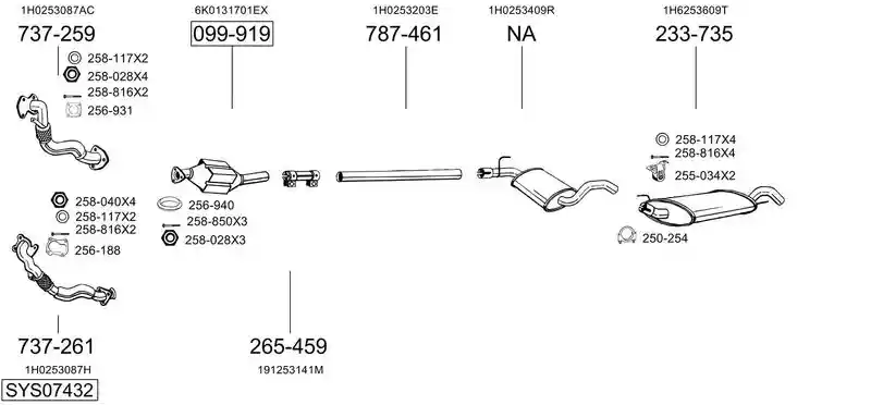 BOSAL SYS07432