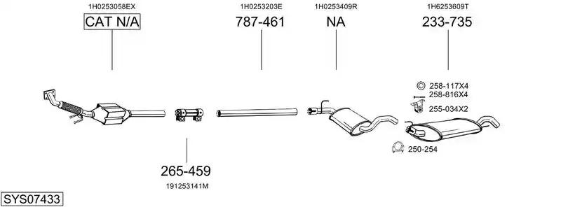 BOSAL SYS07433