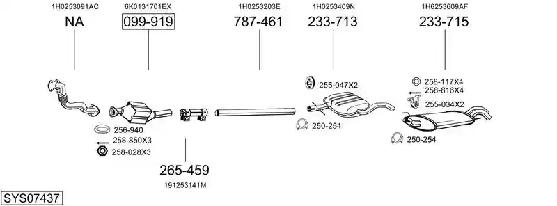 BOSAL SYS07437