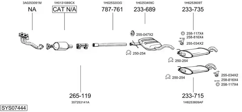 BOSAL SYS07444
