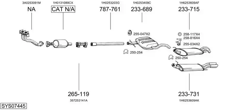 BOSAL SYS07445
