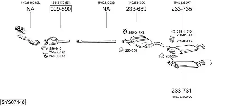 BOSAL SYS07446