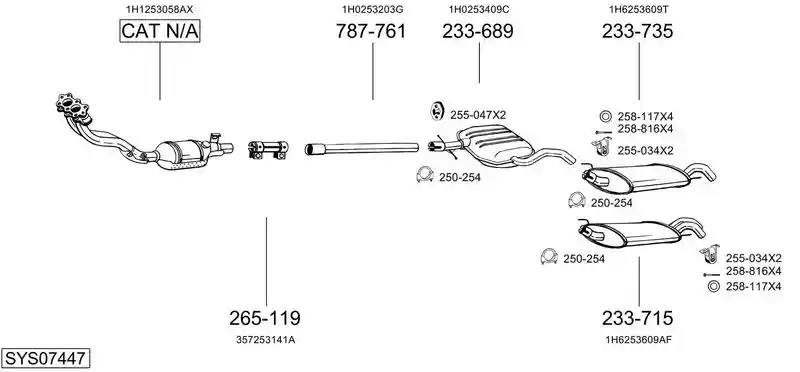 BOSAL SYS07447