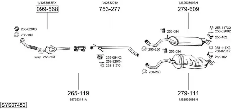 BOSAL SYS07450