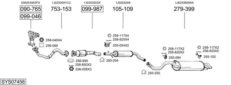 BOSAL SYS07456