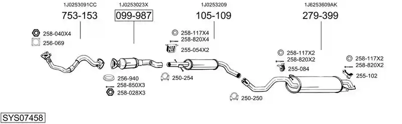 BOSAL SYS07458