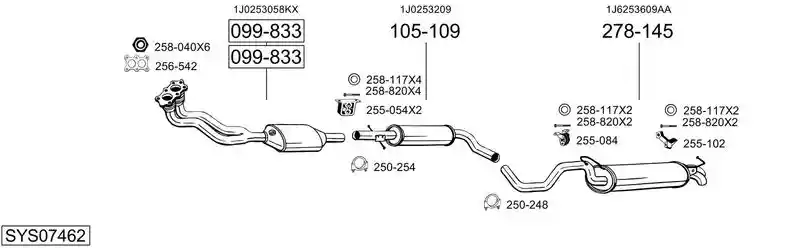BOSAL SYS07462