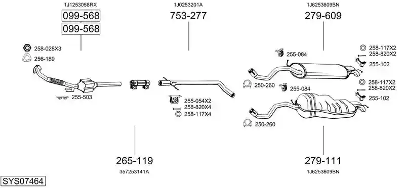 BOSAL SYS07464
