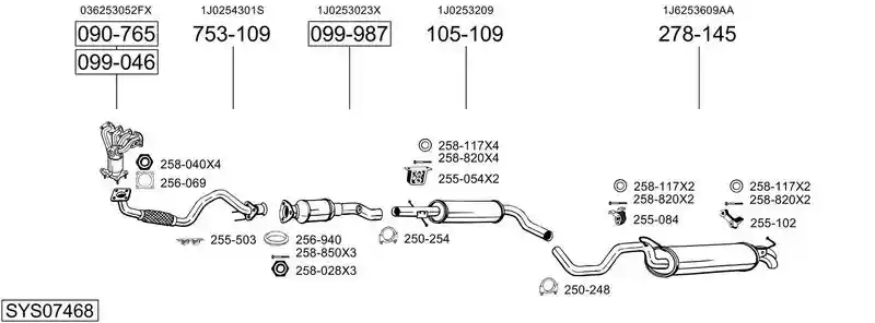 BOSAL SYS07468