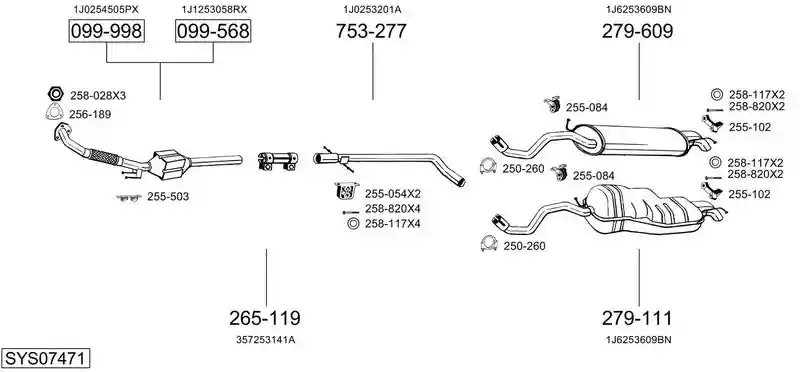 BOSAL SYS07471