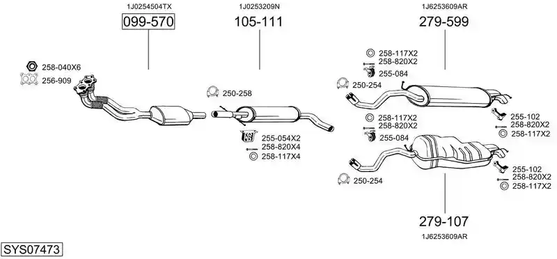 BOSAL SYS07473