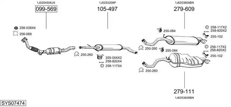 BOSAL SYS07474