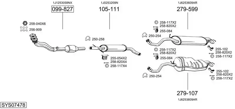 BOSAL SYS07478