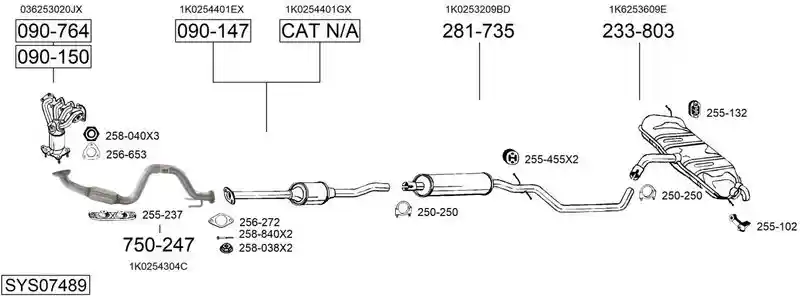 BOSAL SYS07489