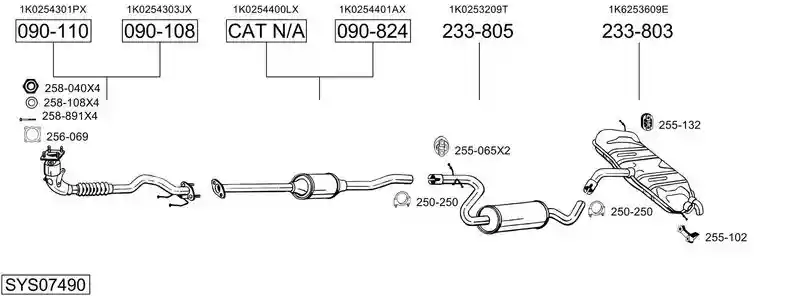 BOSAL SYS07490