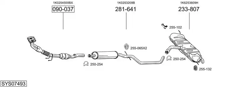 BOSAL SYS07493