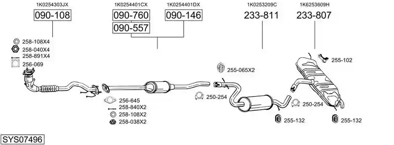 BOSAL SYS07496