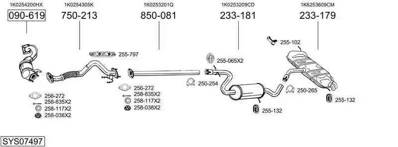 BOSAL SYS07497