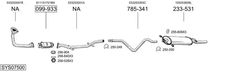 BOSAL SYS07500