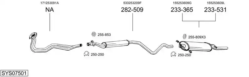 BOSAL SYS07501