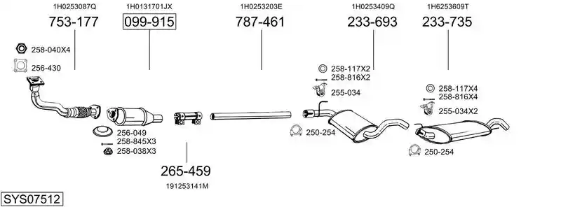 BOSAL SYS07512