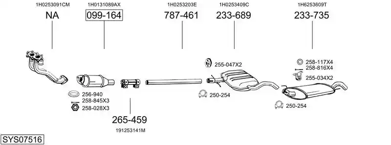 BOSAL SYS07516