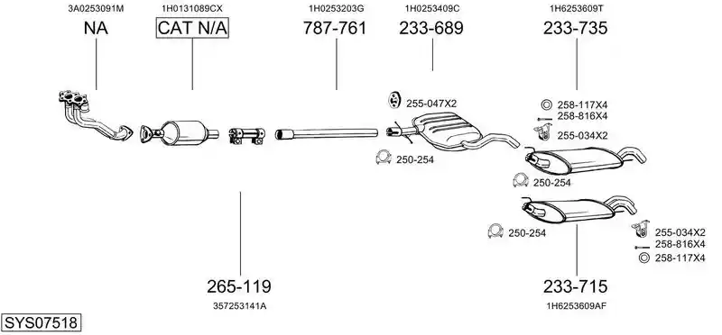 BOSAL SYS07518