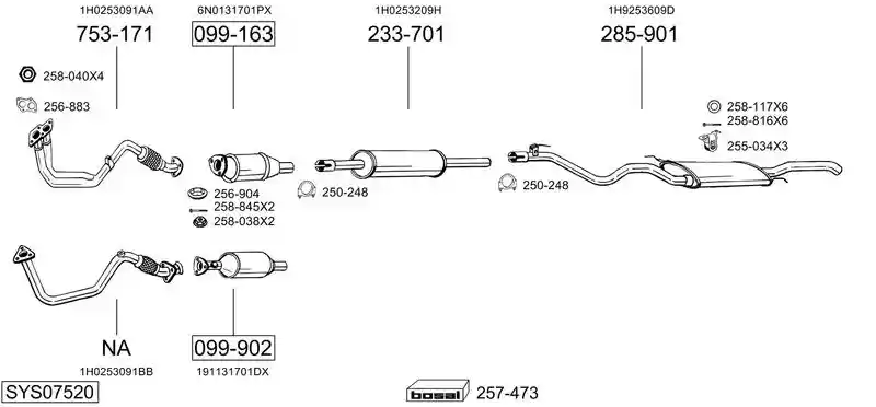 BOSAL SYS07520