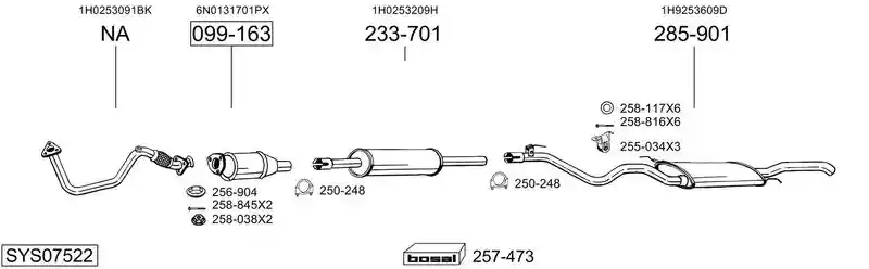 BOSAL SYS07522