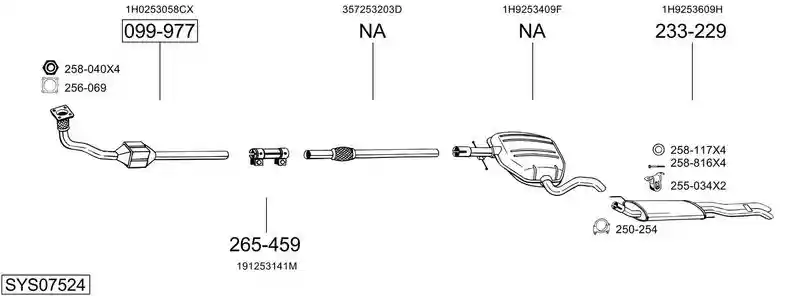 BOSAL SYS07524
