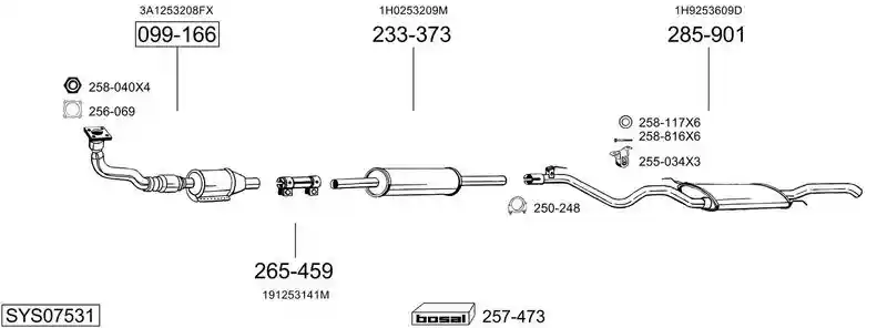 BOSAL SYS07531