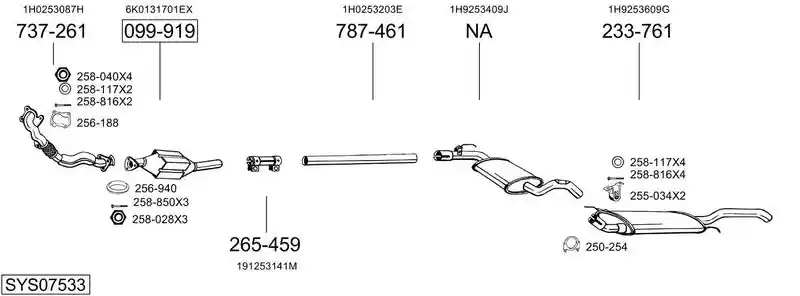 BOSAL SYS07533